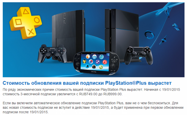 Стоимость вашей подписки PlayStation Plus будет увеличена