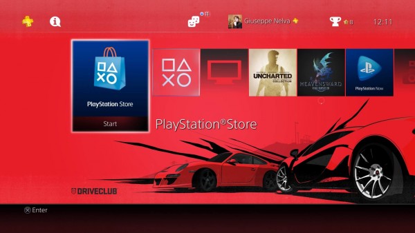 Driveclub PS4 Theme