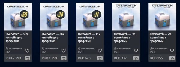 Overwatch loot box