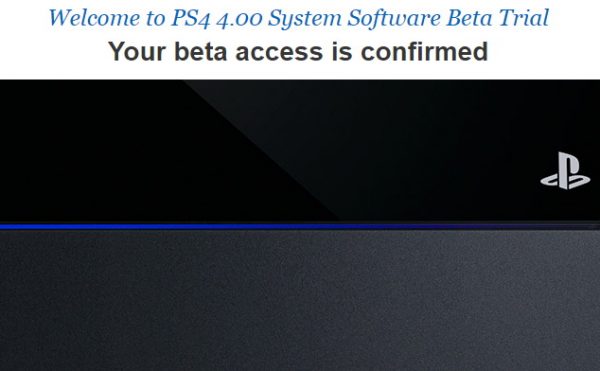 ps4 beta firmware