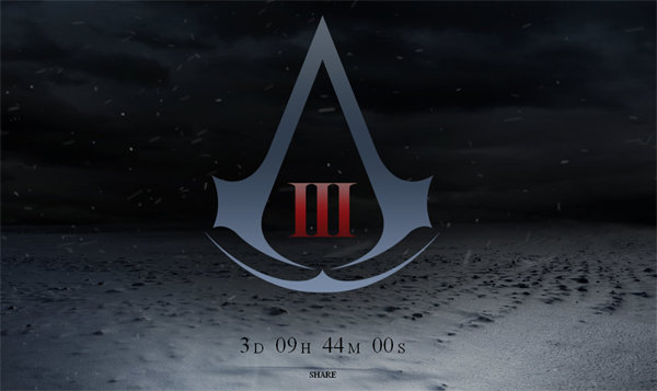 Assassins Creed 3 Website Countdown